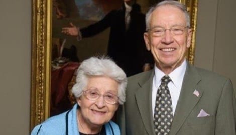 Cancer Prevention Advocate, Barbara Grassley with her husband, Chuck Grassley, the senior United States Senator